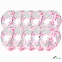 10 pçs/lote Glitter Confetti Decoração da Festa de Aniversário Balões de Látex de Decoração de Casamento Romântico Ouro Claro Crianças Chá de Bebê - Image 3