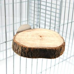Rodada De Madeira Esquilo Parrot Bird Poleiro, Plataforma Stand para Pet Bird, Chinchilla Parrot, Plataforma De Mergulho De Madeira Pier, Birds Toy - Image 2