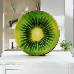 Almofada em formato de fruta de 33cm para leitura na cama e assistir costas e cabeça travesseiro almofada redonda sem fiapos - Image 5