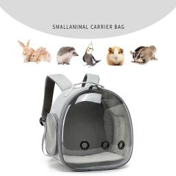 Viagem portátil Pequeno Animal Transportadora Mochila, respirável Pet Bag, cobaia, pássaro, coelho, ouriço, hamsters, chinchila - Image 1