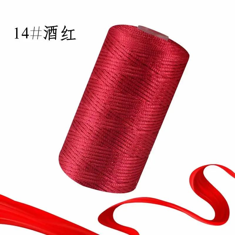 Nylon Fio De Poliéster para Crochet Sacos Chapéus Almofadas, Fio DIY, Corda Oca, Macramé Artesanato, 100g, 1.5mm - Image 1