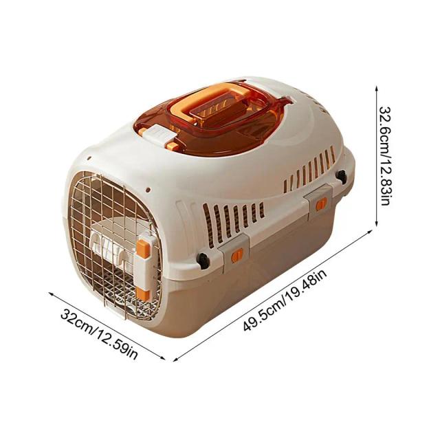 Caixa de Transporte Portátil e Lavável para Gatos, Prática e Resistente com Design Destacável
