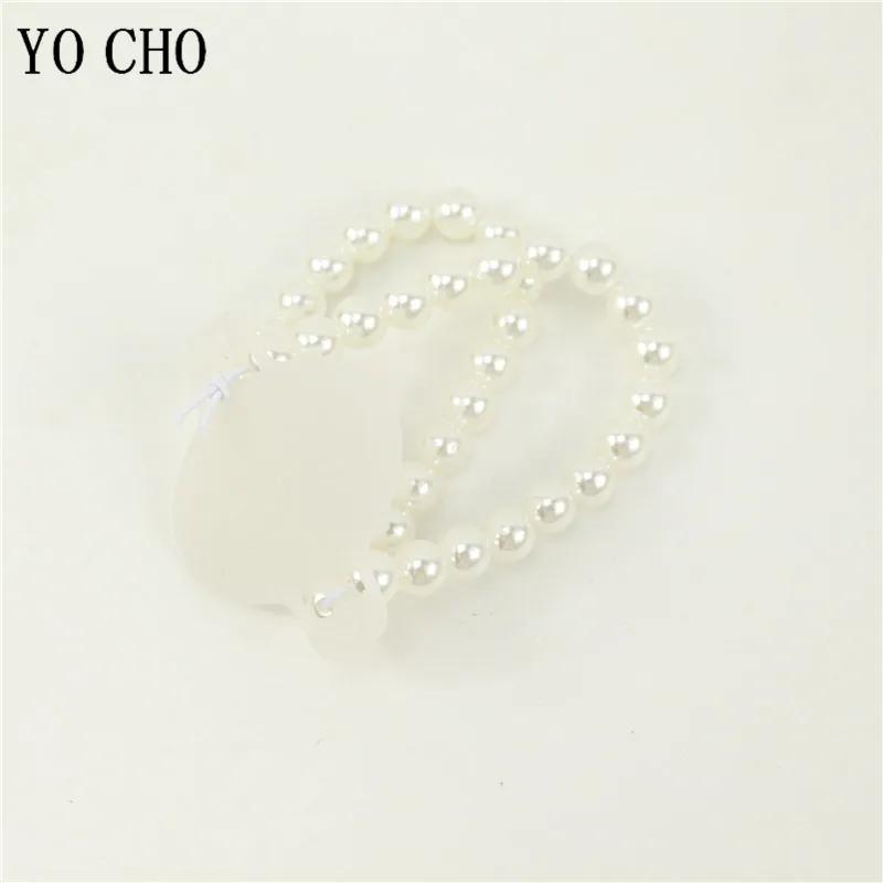 Pulseira Elástica Pérola para a Noiva, Acessórios para Decoração DIY, Handmade Corsage, Pulseira para Festa na Praia, 10 Pcs - Image 1