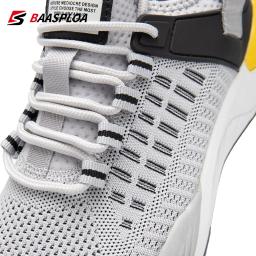 Baasploa-Sapatos esportivos respiráveis de malha casual masculina, tênis antiderrapantes de corrida, leves, confortáveis, masculinos, ao ar livre, novos - Image 5