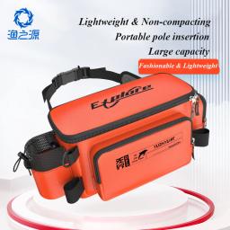 Mochila impermeável de pesca grande, saco de atração, mochila de pesca multifunções com suporte de haste, bolsa de ombro sling para homens - Image 1