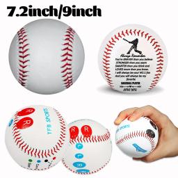 Softball De Beisebol Branco Para Crianças, Treinamento De Hardball, Bolas Artesanais, Produtos De Fitness, Jogo De Equipe De Prática, Segurança, 7.2 ", 9" - Image 1