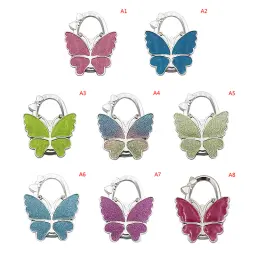 Gancho dobrável de bolsa borboleta para mulheres, cabide de mesa portátil, suporte de bolsa, decoração do organizador, 1pc - Image 5