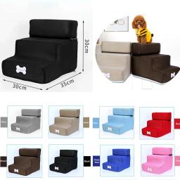 Anti-Slip removível Pet Bed Escadas, 3 Passos Ramp Ladder, Casa pequena para cães e gatos, Pet Supplies, Hot - Image 1
