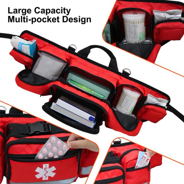 Kit de Primeiros Socorros Portátil para Escalada e Acampamento com Grande Capacidade e Armazenamento Eficiente