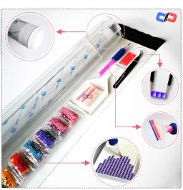 Tiger colorido diamante pintura kit, DIY arte presente para iniciantes, artesanal animal mosaico, decoração para casa, presente surpresa, fácil 5d - Image 6