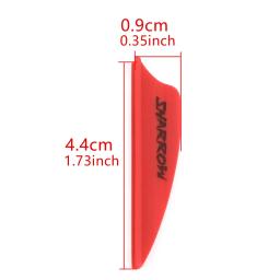 DIY Rubber Air Groove Seta Eixo Coletes, Archery Arrow Feather, arco ao ar livre, caça, Tiro Acessórios, 1.75 ", 50Pcs - Image 5