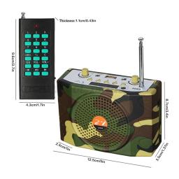 Multifuncional Amplificador De Controle Remoto Recarregável, Universal Outdoor Caça Acessórios, Equipamento De Áudio - Image 5