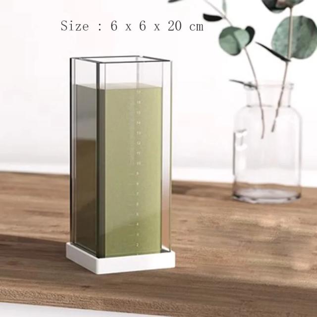 Molde de Acrílico para Sabão em Forma de Retângulo com Escala, Kit DIY de 6x6x20 cm para Criação Artesanal de Sabonetes