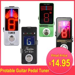 Precisão Chromatic Guitar Pedal, Display LED, True Bypass, Guitar Effect, Pedal Acessórios, Bass Pedais - Image 1