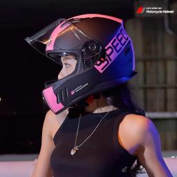 Capacete Full Face Motorcross e Segurança para Homens e Mulheres, Downhill Integral, Equipamento para Motocicletas, Capacetes de Segurança - Image 1