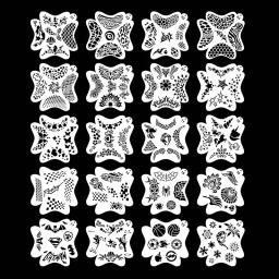 Profissional 10pcs Crianças Rosto Pintura Stencils Lavável Facilmente Usar DIY Stencils Template Templates para crianças 13*13cm - Image 1