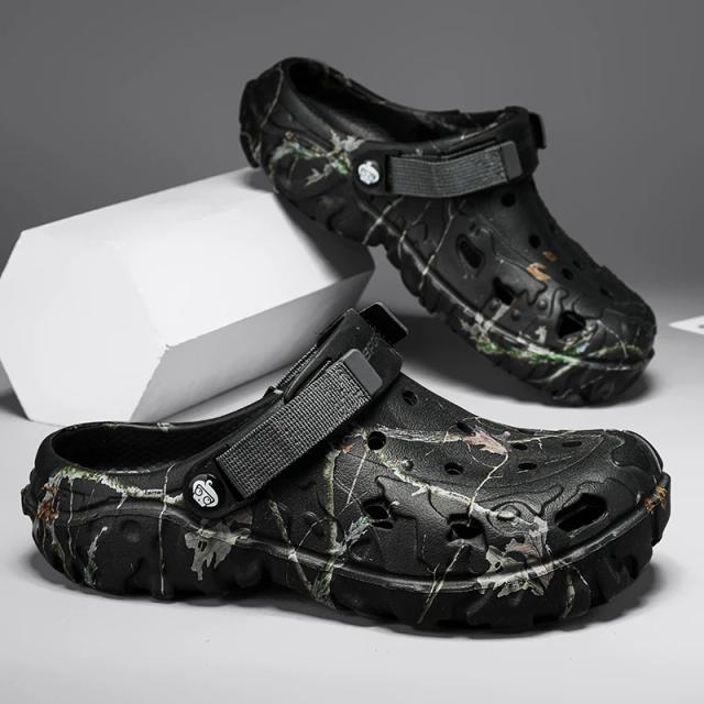 2024 verão sandálias masculinas nova casa sapatos de jardim confortável e leve chinelos masculinos antiderrapante fundo macio flip flop sandálias