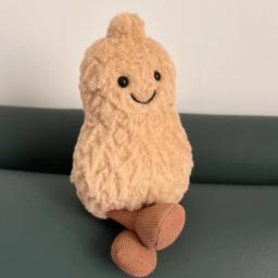 Jellicat-Boneca De Pelúcia Pequeno Amendoim para Meninas, Decoração Da Sala De Estar, Suprimentos De Móveis Pingente, Brinquedo Interativo Do Gato Bonito, Presente, 15cm - Image 4