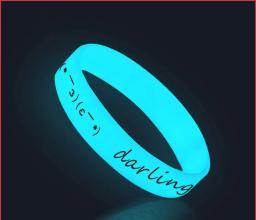 Pulseiras luminosas de silicone para casais, brilham no escuro, envoltório esportivo, pulseira de borracha, pulseiras de brilho, 2 peças - Image 3