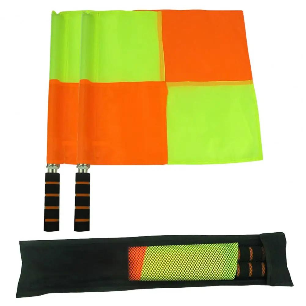 2-Piece Trial Bandeira, durável, grande, quadrado, estável, futebol, árbitro, bandeirinha, futebol, 1 par - Image 1