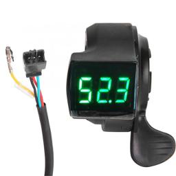 E-bike Thumb Throttle com display digital LCD, apertos do guidão, acessórios para bicicletas elétricas, controle de velocidade - Image 1