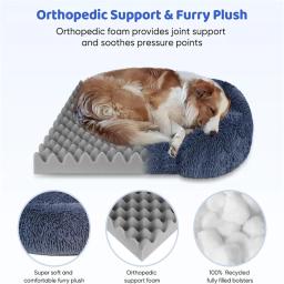 Cama grande para cachorro, cama de pelúcia para animais de estimação, inverno, almofada espessada, cama de dormir, sofá, almofada removível, canil quadrado pequeno e grande - Image 4