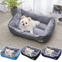 Cama antiderrapante confortável para cães pequenos e médios, camas quentes para cães, canil para cachorros, casa de gatos, produtos adoráveis para animais, inverno - Image 1