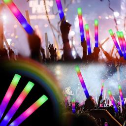 LED Espuma Luminosa Bastões De Brilho, Fontes Do Partido, Crazy Wedding Decor, Luminous Stick Bar, Acessórios Do Partido Da Música, 5Pcs - Image 6
