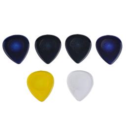 Palhetas de guitarra stubby 1mm 2mm 3mm 6 peças acessórios kit acrílico grandes stubbies grande liberação rápida novo durável prático - Image 2