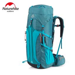 Mochila de Escalada Profissional Naturehike com Sistema de Suspensão, Bolsa Esportiva ao Ar Livre, Caminhadas, Trekking, Camping, 55L, 65L - Image 1