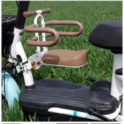 Assento dianteiro para Scooter Elétrico, Baby Seat, Dobrável, Almofada, Bicicleta - Image 3