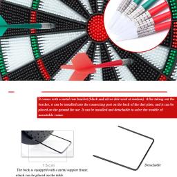 Segurança Soft Dart Board com Suporte De Metal, PP Safe Board, Cabeça De Borracha Macia, Flying Mark Set, 16" - Image 4