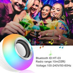 Alto-falante LED bluetooth alto-falante LED com controle remoto 12W alto-falante bluetooth alto-falante com luz colorida - Image 3