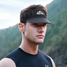 Boné viseira de verão para homens e mulheres, chapéu sol, respirável, absorção de suor, esportes ao ar livre, corrida, tênis, faixa de cabelo - Image 1