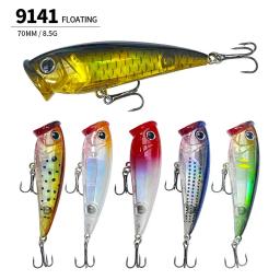 Bent boca isca para pesca marítima, de água doce falsa isca, isca dura, flutuante onda de água, escalada e estrada asiática, 70mm, 8,5g - Image 1