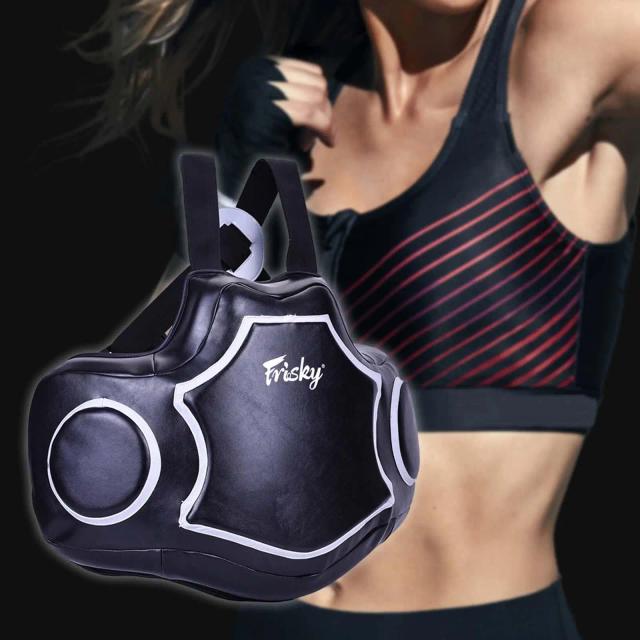 Protetor de Corpo para Boxe Profissional e MMA - Equipamento de Proteção para Homens e Mulheres em Preto