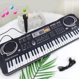 Teclado Piano eletrônico com microfone para crianças, 61 teclas, 37 teclas, órgão, instrumento musical, presente para crianças, iniciantes - Image 3