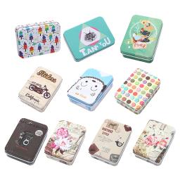 Mini Caixa De Lata Com Tampa Portátil Retangular Recipiente De Armazenamento Pequeno Casos De Doces Vazios Caixas De Comprimidos Organizador De Embalagem De Presente - Image 2