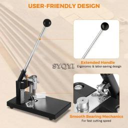 Heavy Duty Metal Corner Rounder Machine, Manual Máquina de Filé de Corte para Escritório e Fábrica, Ferramentas Manuais, 1.2 ", 30mm Espessura - Image 5