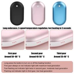 Aquecedor de mão recarregável USB, carregador portátil, Power Bank, aquecedor de inverno, 2 em 1, 5000 mAh, 10000mAh - Image 1
