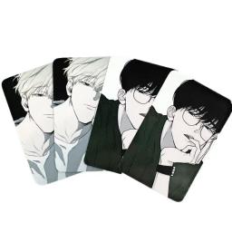 Cartão coreano Manhwa Checkmate Lomo, personagens de quadrinhos, cartões fotográficos de 3 polegadas, Jeong Eunsung, Lee Suhyun, Fans Gift, 4 Pc Set - Image 2
