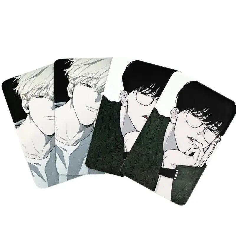 Cartão coreano Manhwa Checkmate Lomo, personagens de quadrinhos, cartões fotográficos de 3 polegadas, Jeong Eunsung, Lee Suhyun, Fans Gift, 4 Pc Set - Image 1