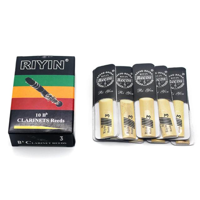 Palhetas de Clarinete Bb de Alta Qualidade com Reed Presente - Forças 2, 2.5 e 3 - Pacote com 10 Unidades