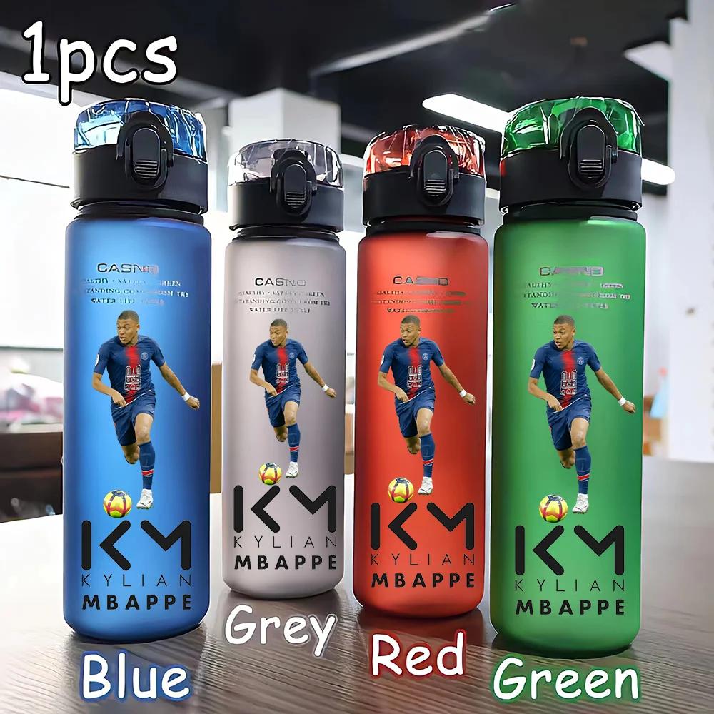 Garrafa de água multi cor grande capacidade, segura e portátil, esportes, ao ar livre, futebol, estrela, fosco, 560ml - Image 1