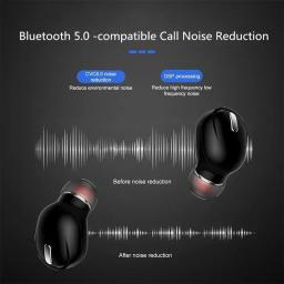 Fones de ouvido sem fio X9, compatível com Bluetooth 5.0, fone de ouvido esportivo, som estéreo intra-auricular, fones de ouvido - Image 4