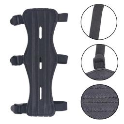 Arco e seta Equipamento Caça, Tecido De Couro, Arco e flecha Braço Guarda, Quatro Strap Fivela De Couro, Alças ajustáveis, Reverse Tradicional - Image 2