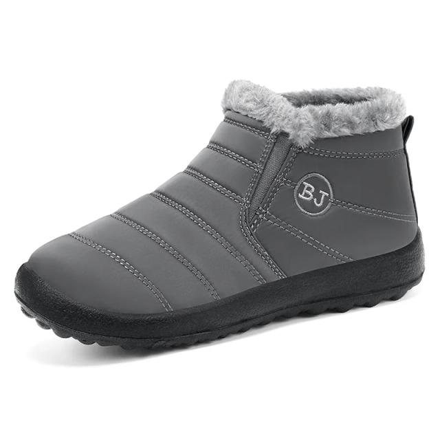 Botas de Neve Femininas para Inverno - Sapatos de Algodão Quente Antiderrapante Impermeáveis