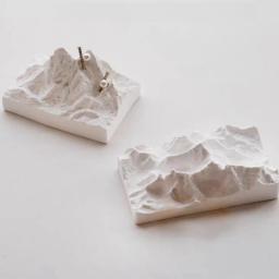 Snow Mountain Shape Aromaterapia Cimento Gesso, Artesanato De Gesso, Molde De Silicone, Ornamento De Gesso Concreto, Decoração De Casa Moldes - Image 1