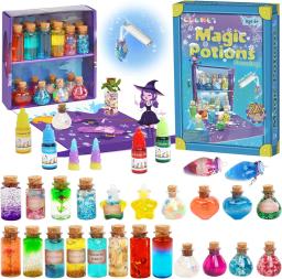Kit de Poções Mágicas para Crianças, DIY Poções Mágicas, Brinquedos Artesanais, Decorações de Halloween, Natal, Novo, 24 peças - Image 2