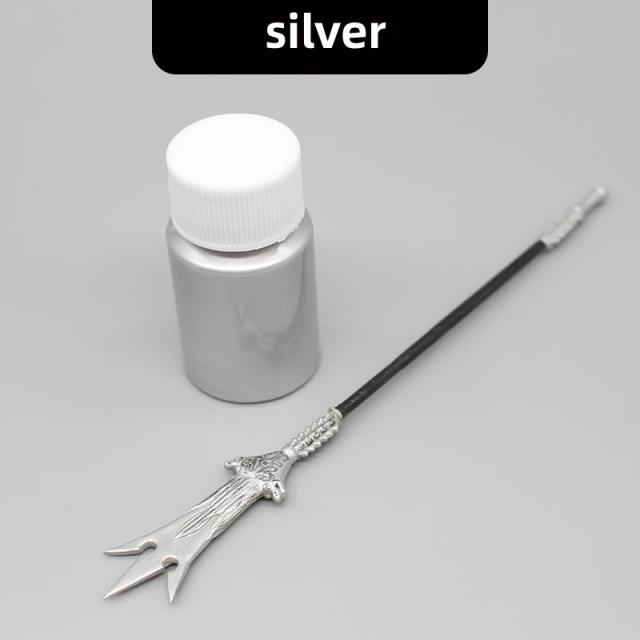 Tinta Acrílica Metálica para Artesanato: Ouro, Prata e Cobre - 20g de Impermeabilidade para Pintura em Parede e Bonecas de Argila Ultra Leve